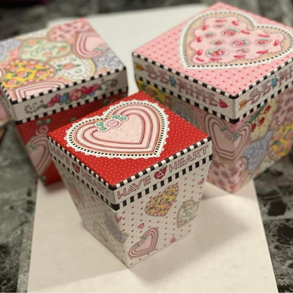 Three Mary Engelbreit nesting boxes